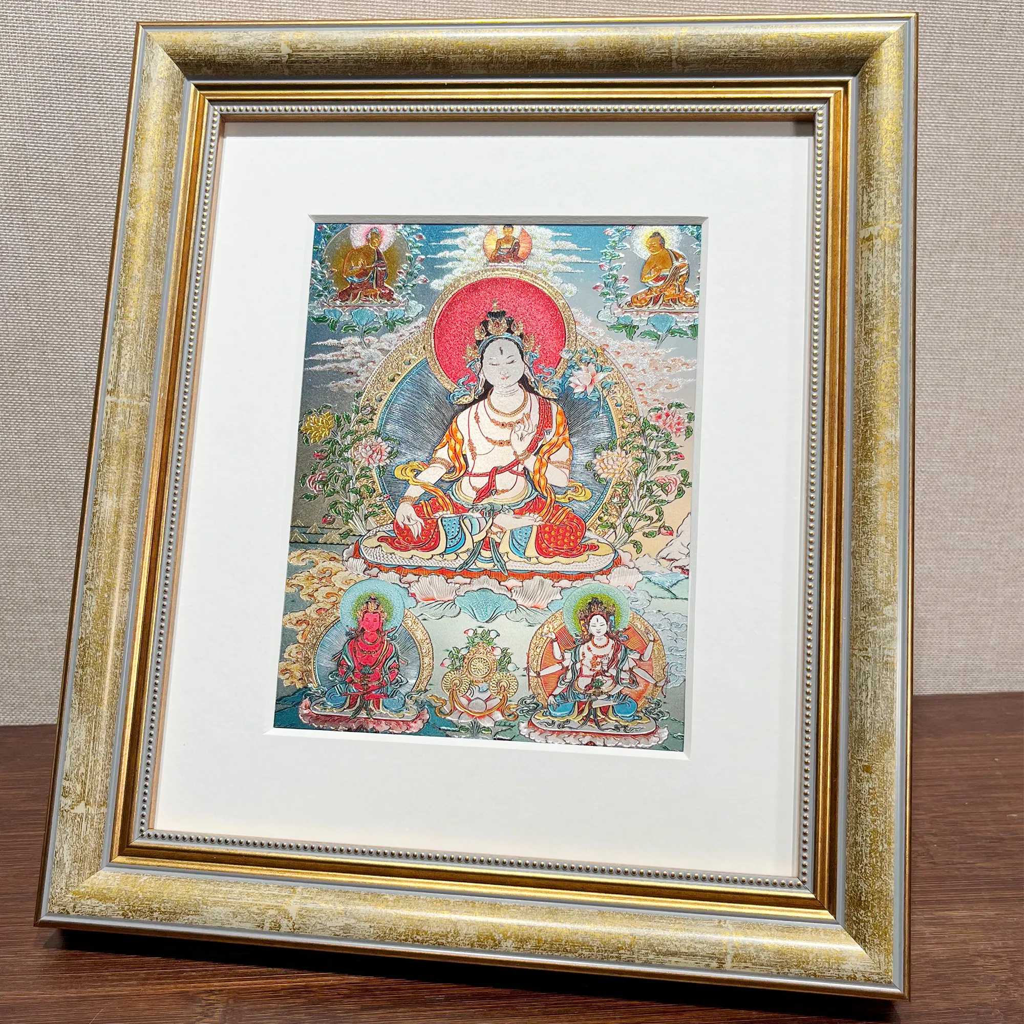 White Tara Medium Thangka
