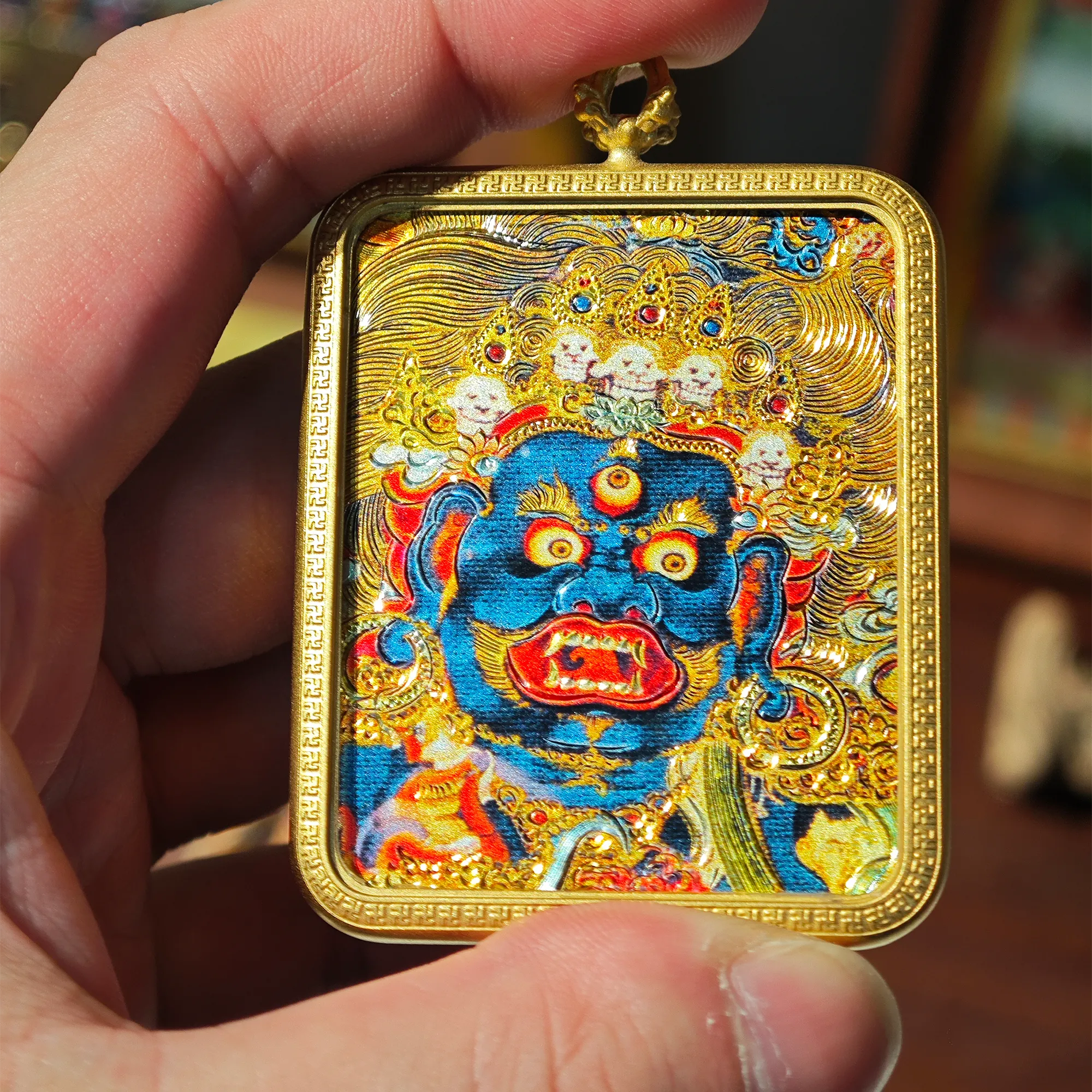 Six-armed Mahakala Small Thangka