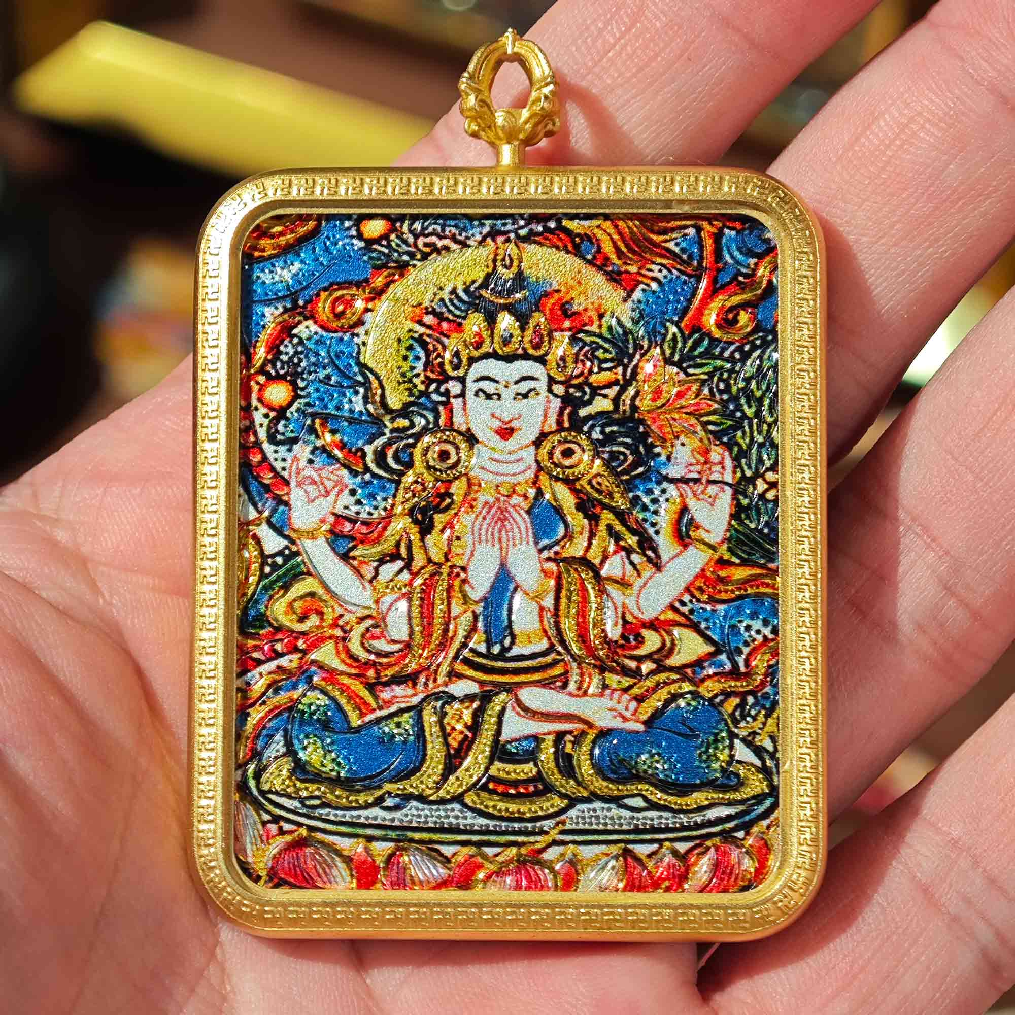Four-Armed Avalokiteshvara Small Thangka