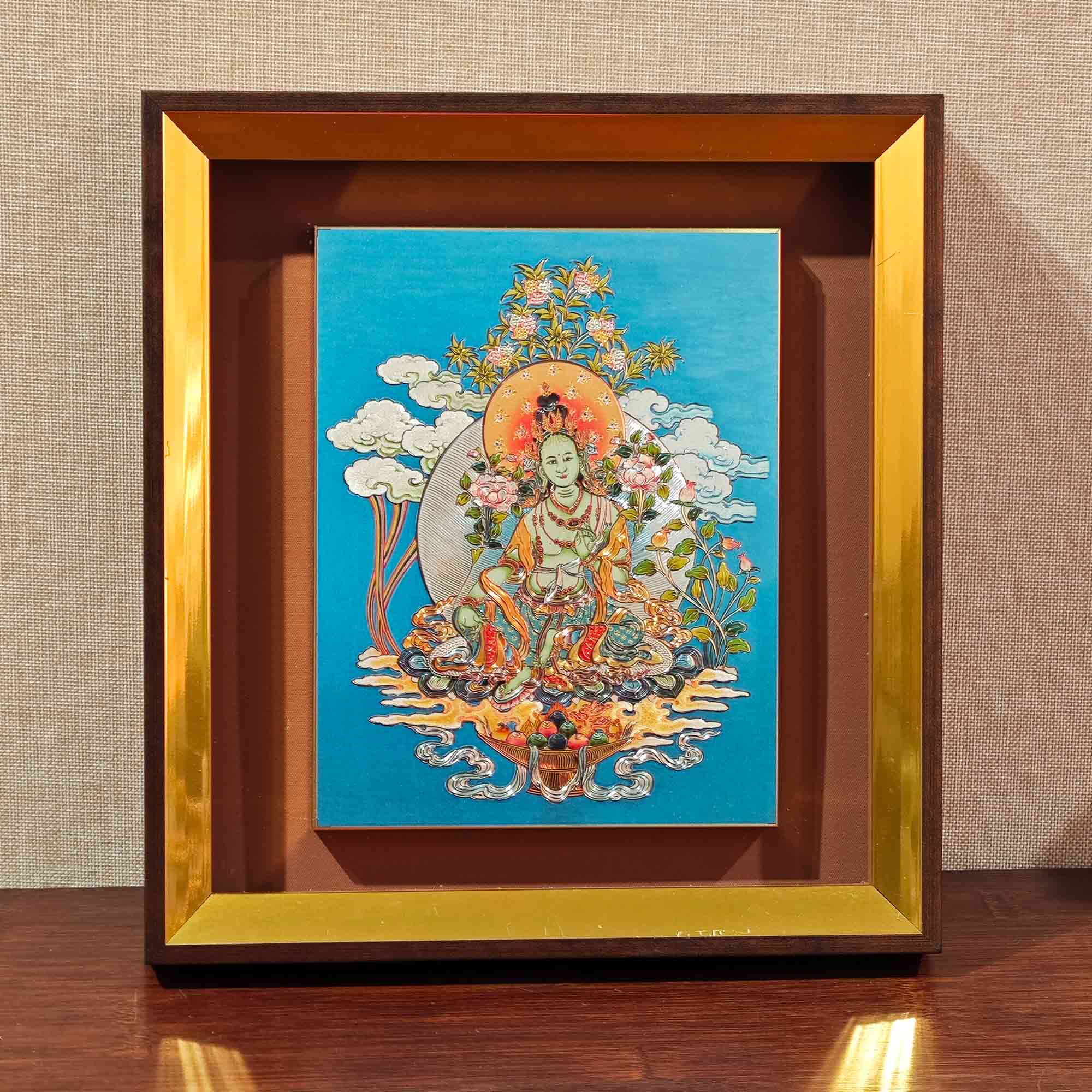 Green Tara Medium Thangka